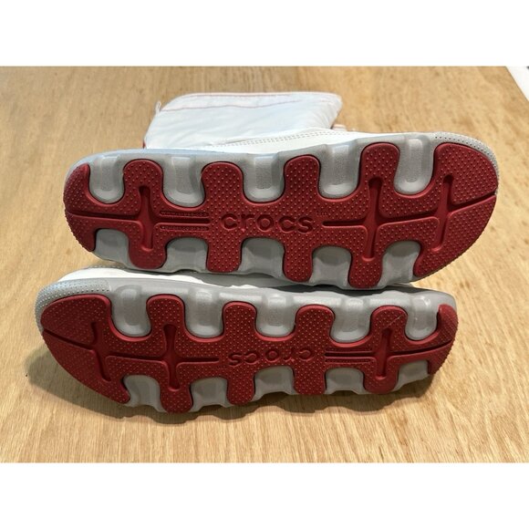 Crocs Duet Busy Day Boot Fleece  Lined W 11  Fit Pull On Rain Snow Boots Shoes - Picture 6 of 6